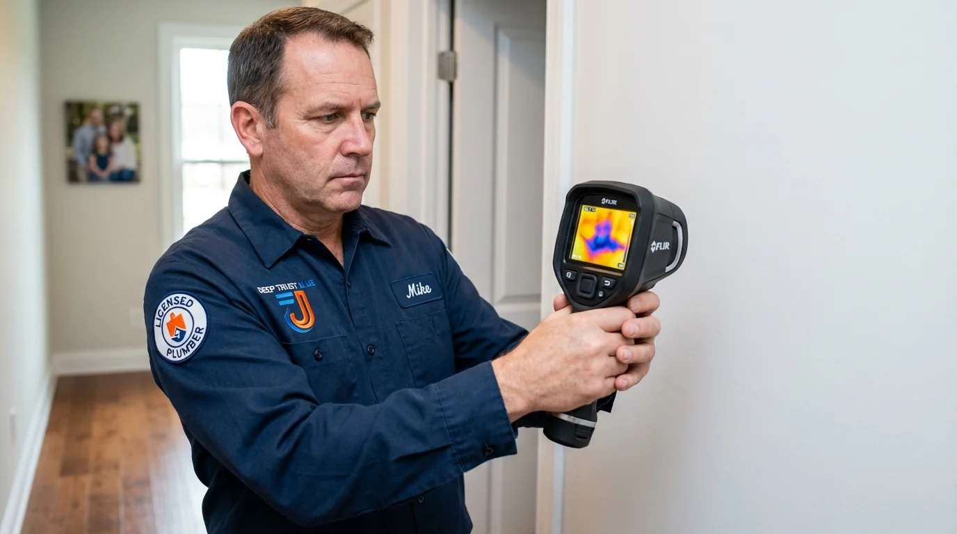 Thermal imaging leak detection by Johns Plumbing LLC in Madera